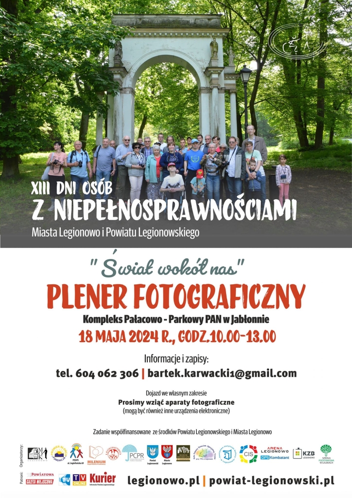 Plakat informujący o plenerze malarskim