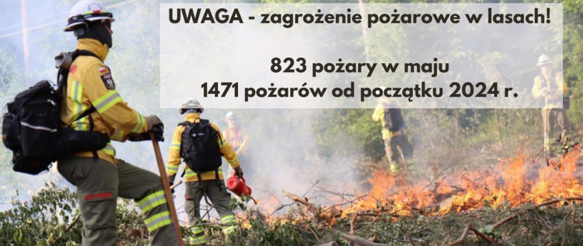 Informacje dotyczące pożarów w lasach