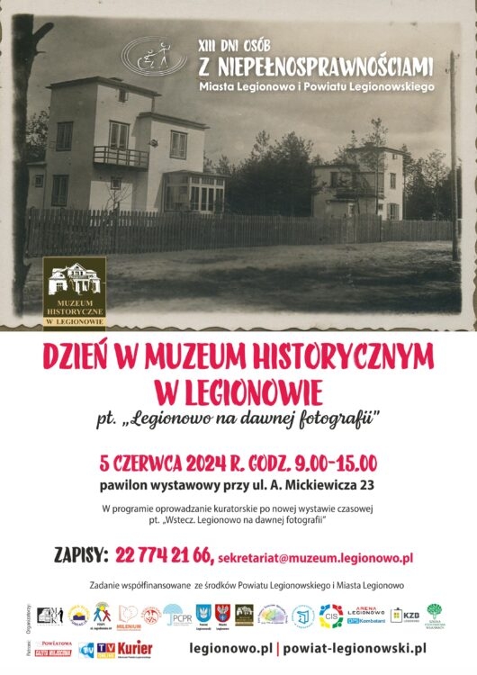 Plakat informujący o wystawie w Muzeum Historycznym w Legionowie
