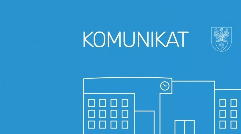 Napis Komunikat