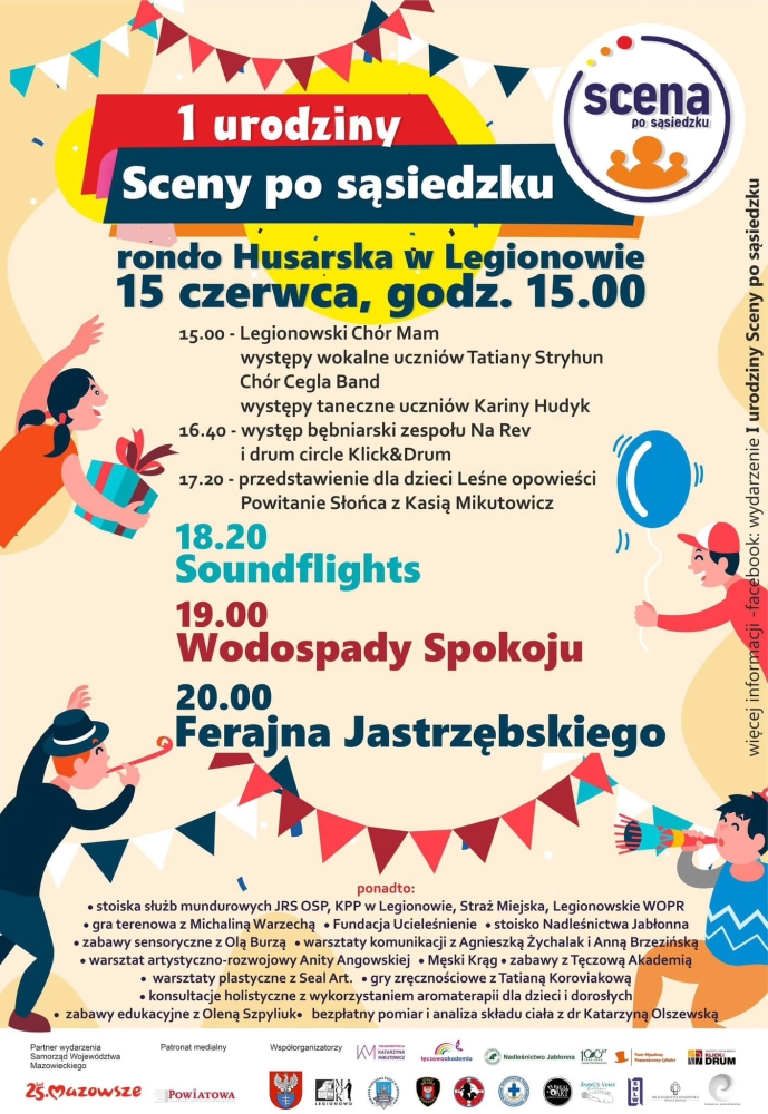 Plakat informujący o pikniku