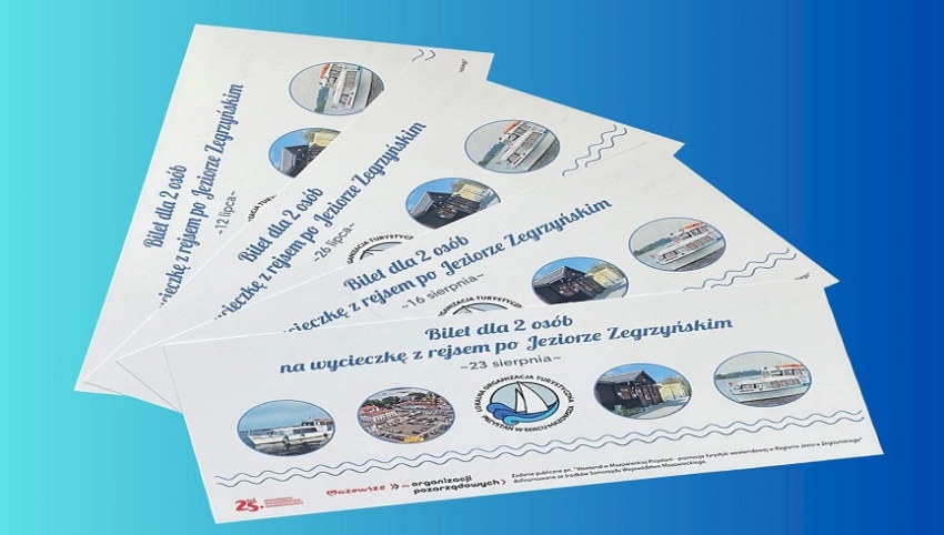 Bilety na rejes po rejs po Jeziorze Zegrzyńskim