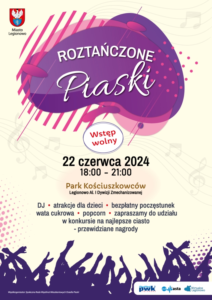 Plakat promujący wydarzenie - Roztańczone Piaski