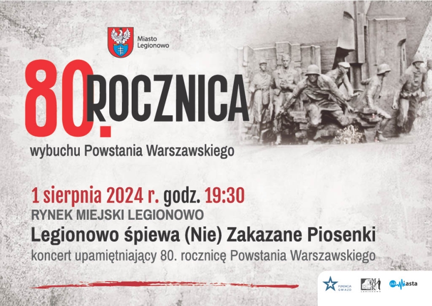 Plakat informujący o koncercie patriotycznym