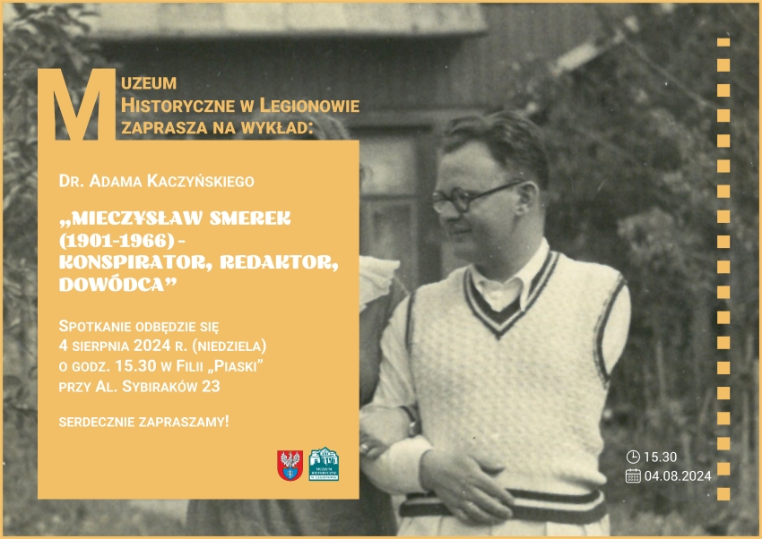 Plakat spotkania zawierający datę i miejsce wydarzenia