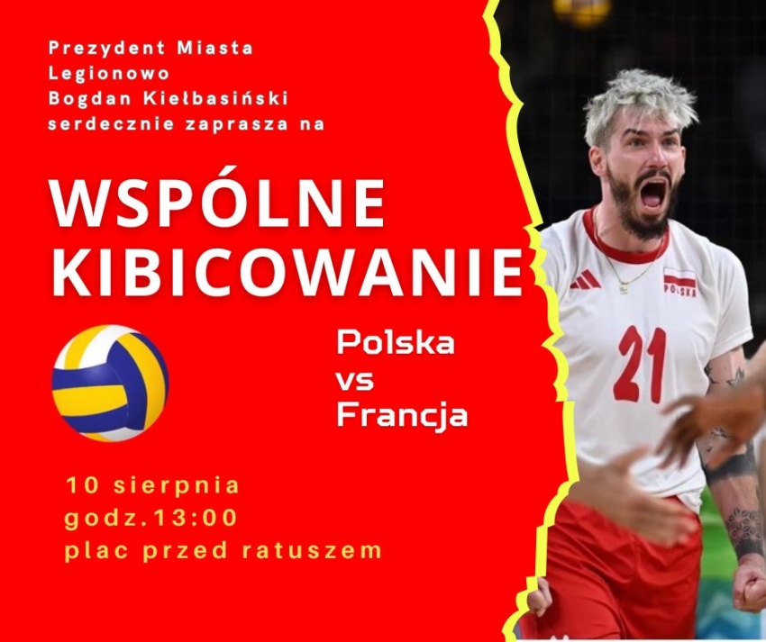 Plakat indormujący o legionowskiej strefie kibica