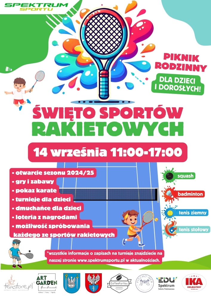 Plakat informujący o pikniku rodzinnym