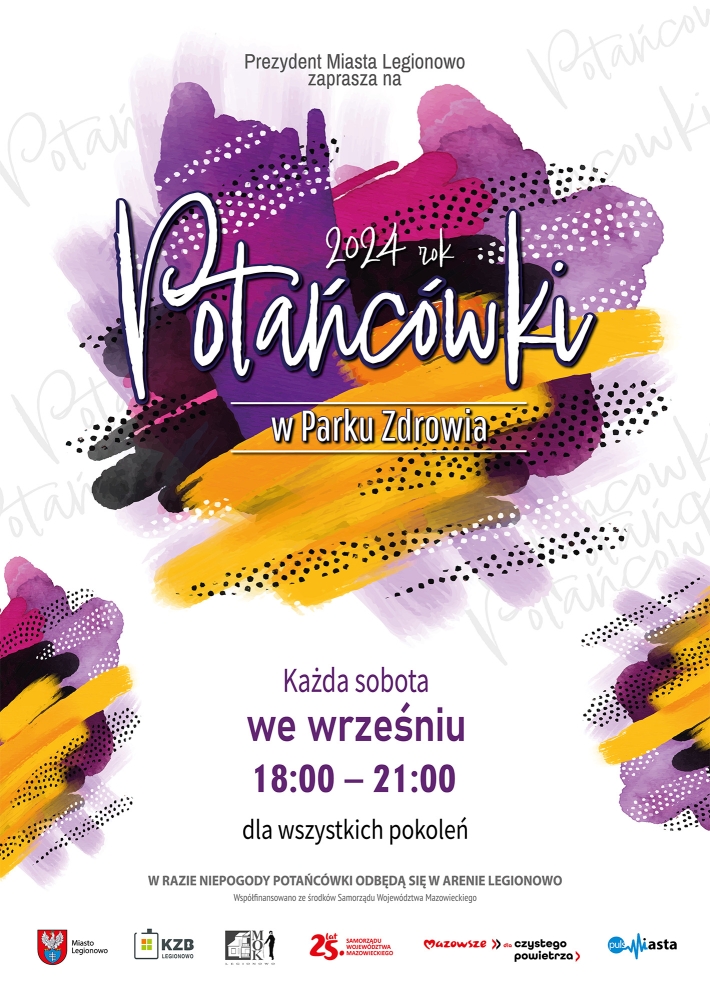 Plakat informujący o potańcówce