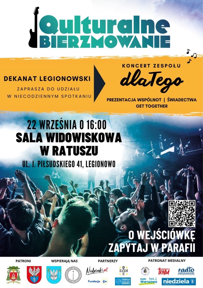 Palakat informujący o Qulturalnym Bierzmowaniu