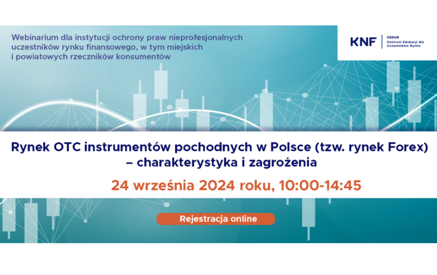 Plakat informujący o webinarium CEDUR