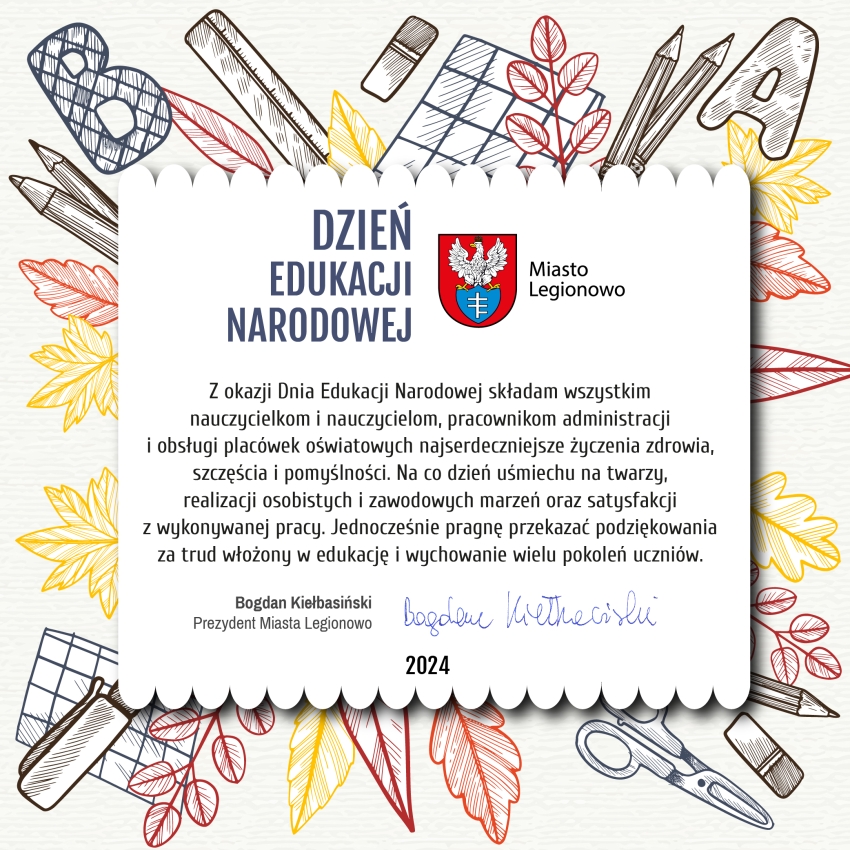 Życzenia dla nauczycieli
