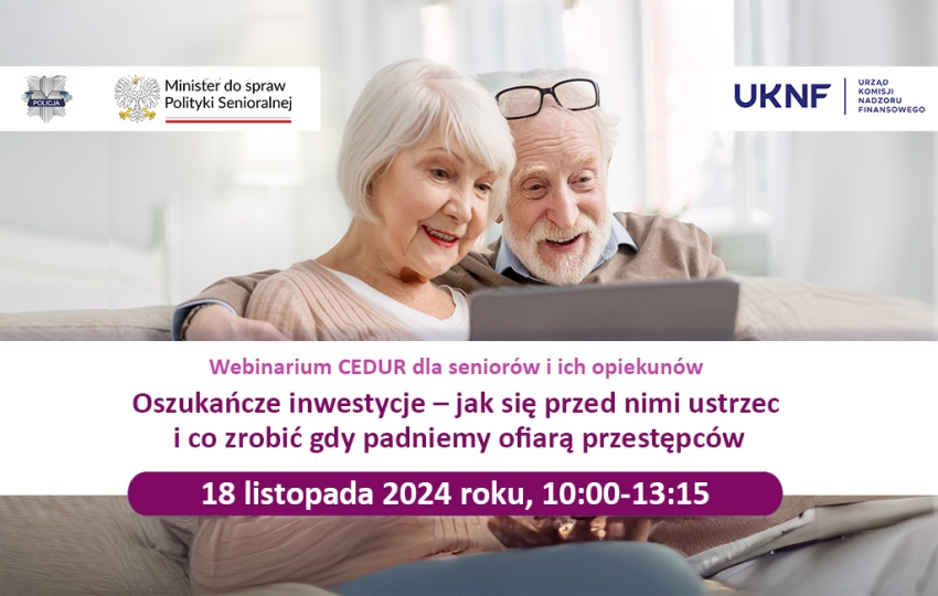 Grafika informująca o webinarium