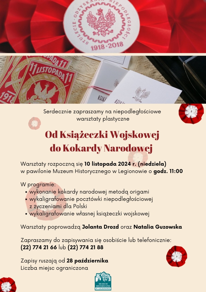 Plakat informujący o warsztatach