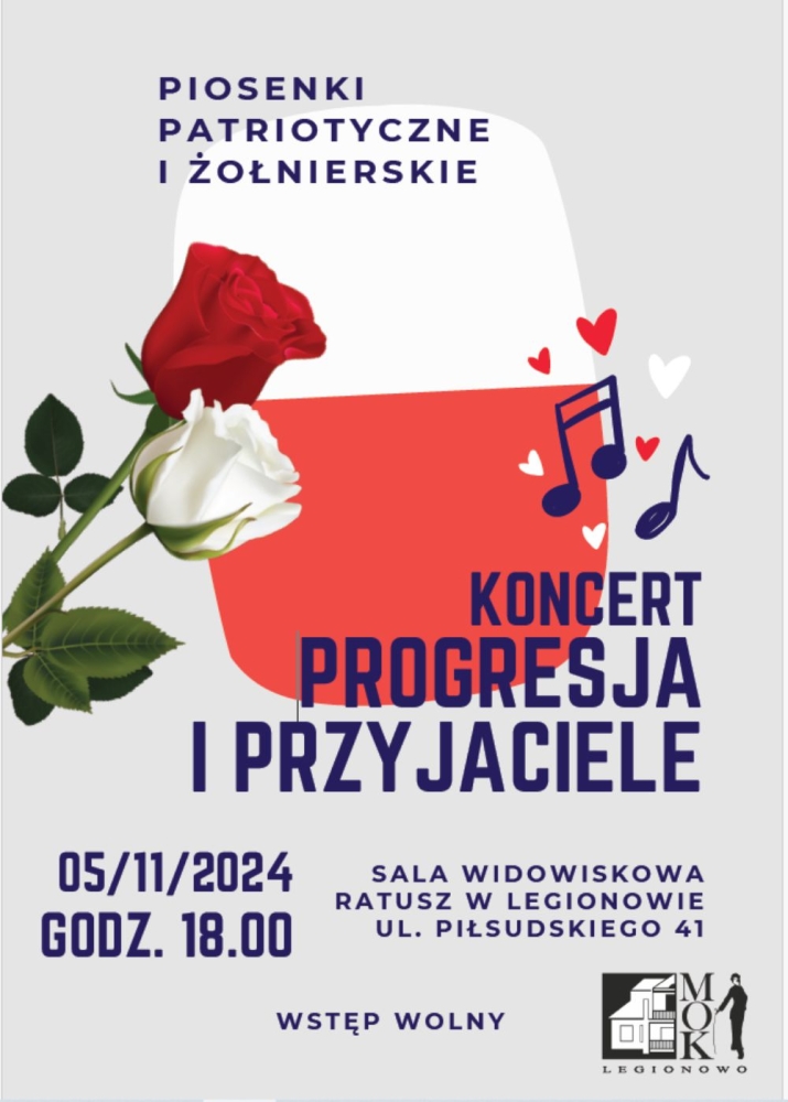 Plakat informujący o koncercie