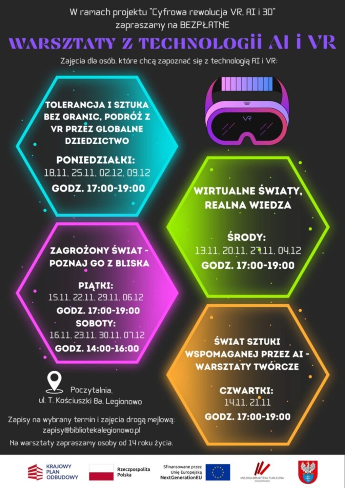 Plakat informujący o projekcie 