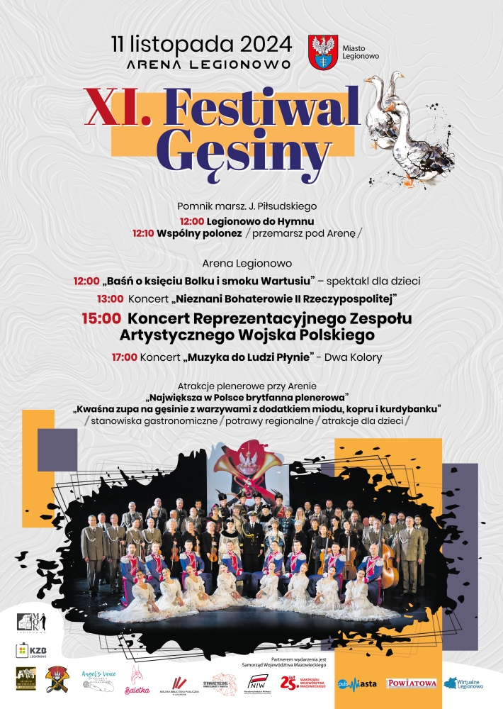 Plakat promujący XI. Festiwal Gęsiny