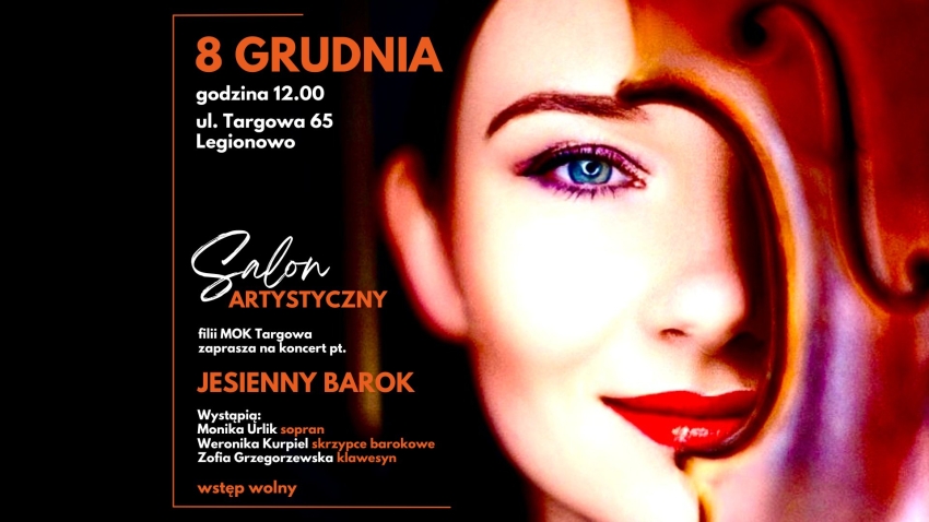 Plakat informujący o salonie artystycznym
