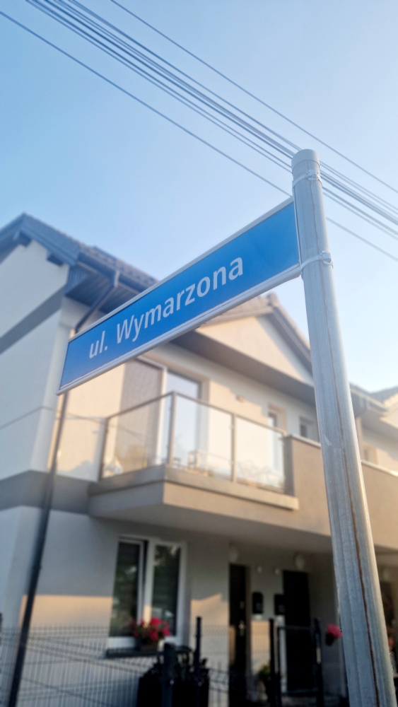 Tablica ulicy Wymarzonej