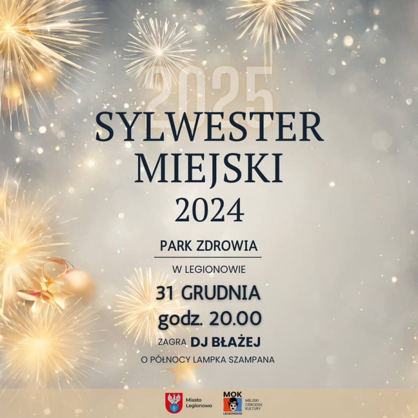 Plakat informuuący o Sywestrze miejskim