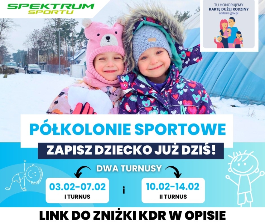 Gfafika informująca o półkoloniach