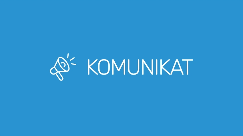 Na grafice napis komunikat