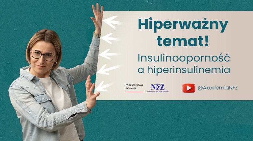 Grafika informująca o insulinooporności i hiperinsulinemii