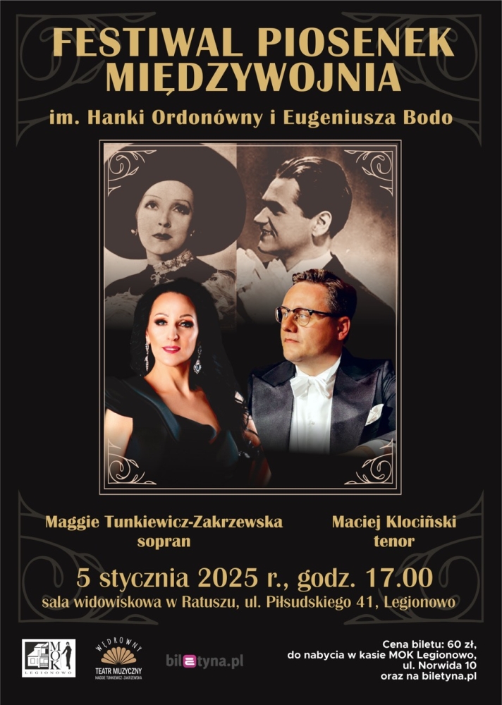 grafika informująca o festiwalu piosenek