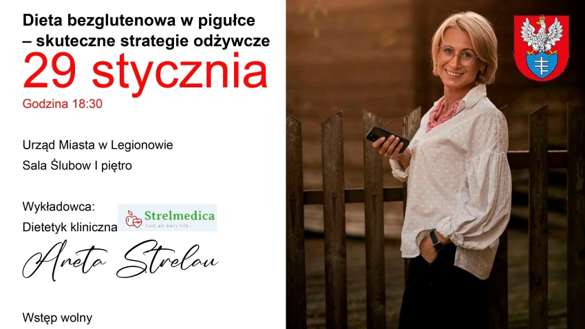 Grafika informująca o otwartym wykladzie dietetycznym