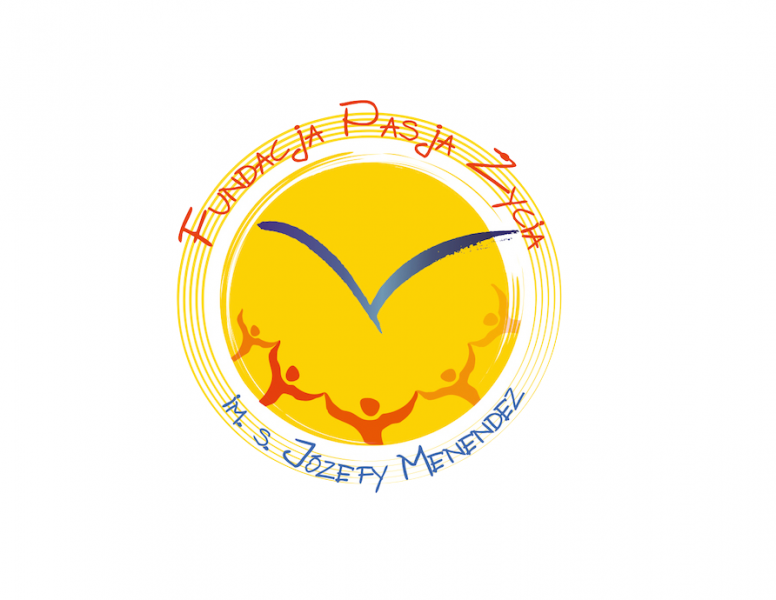 logo fundacji pasja zycia- żółte koło