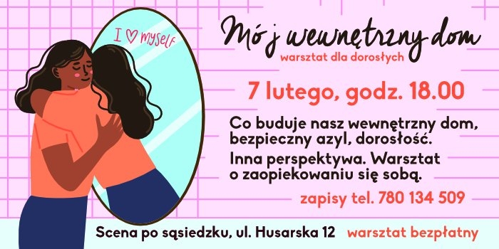 Grafika informująca o warsztatach dla dorosłych