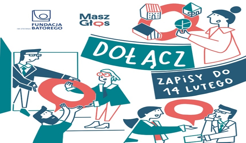 Grafika informująca o programie dla lokalnej społeczności