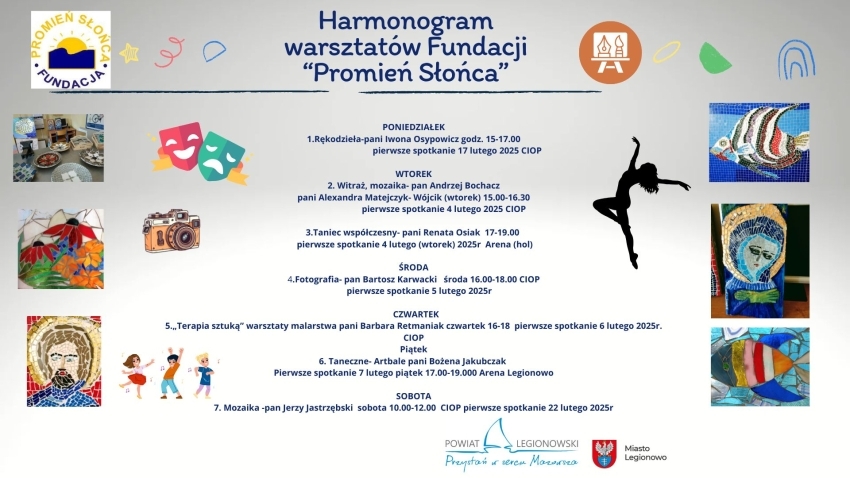 Plakat informujący o warsztatach