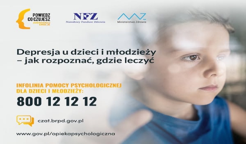 grafika o radzeniu sobie z depresją wśród młodych