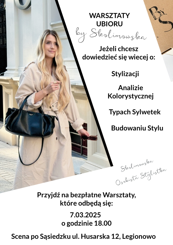 Grafika informująca o warsztacie ubioru dla kobiet