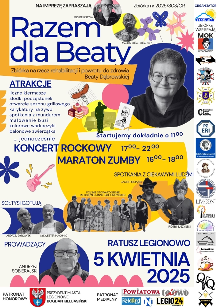 Grafika informująca o Imprezie charytatywnej 