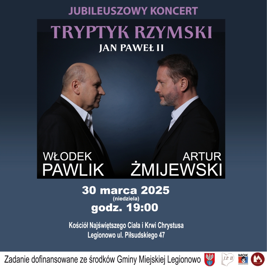 Grafika informująca o tryptyku rzymskim