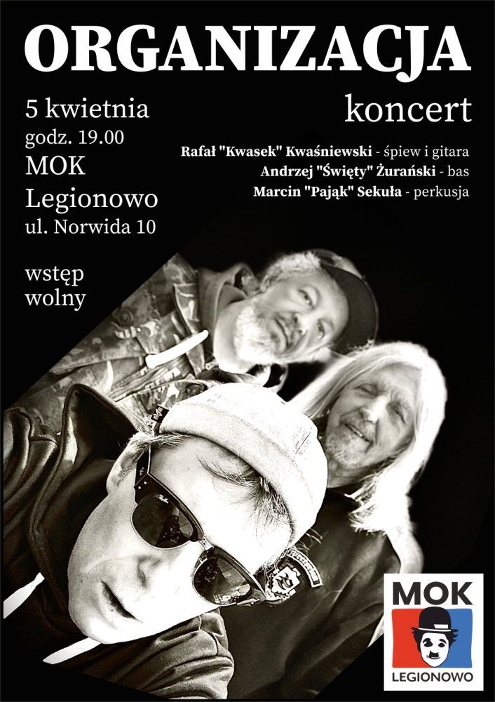 Koncert zespołu Organizacja w MOK Norwida
