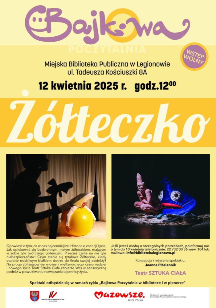 Spektakl dla dzieci „Żółteczko”