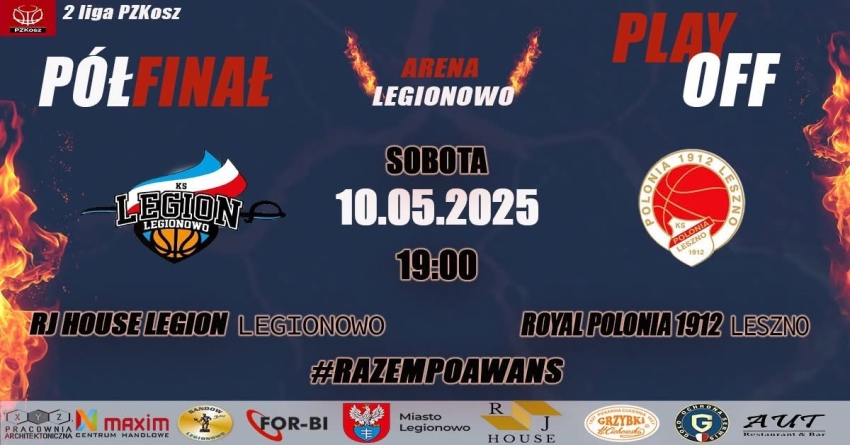 granatowy plakat z napisami w kolorze pomarńczowym