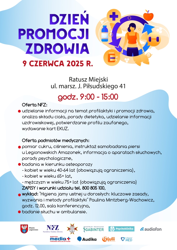 plakat informujący o dniu promocji zdrowia