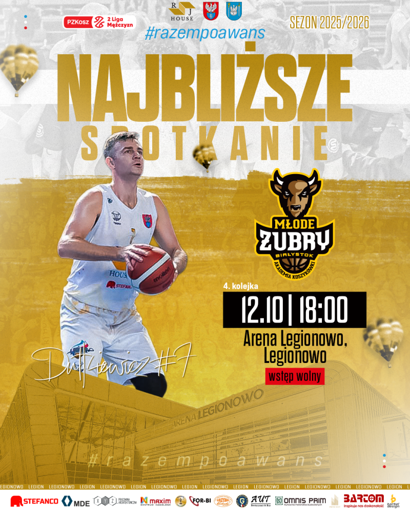 Plakat promujący mecz