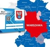 Karta legionowianina na tle mapy metropolii warszawskiej