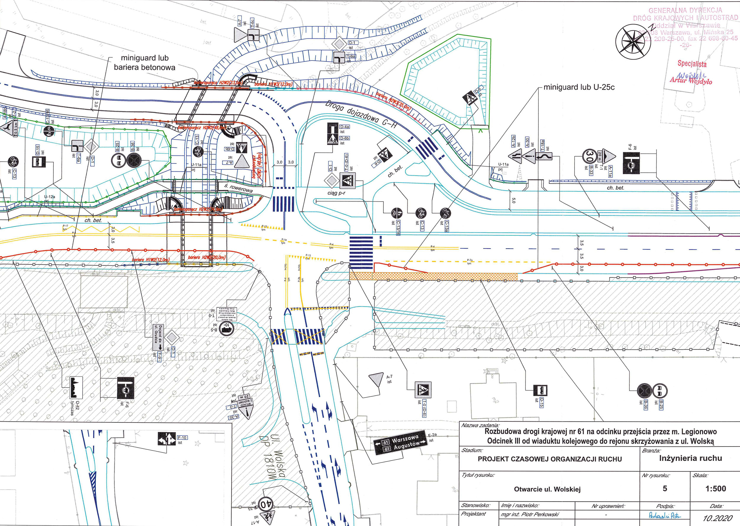 Mapa schematyczna pokazująca otwarcie ul. Wolskiej