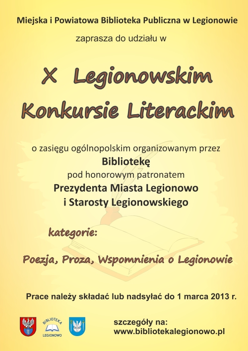 plakat konkurs literacki