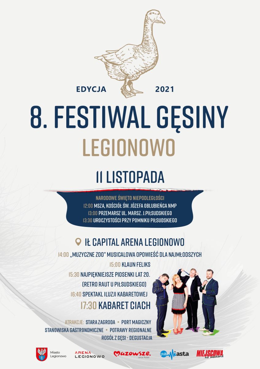 Plakat promujący 8. Festiwal Gęsiny Legionowo