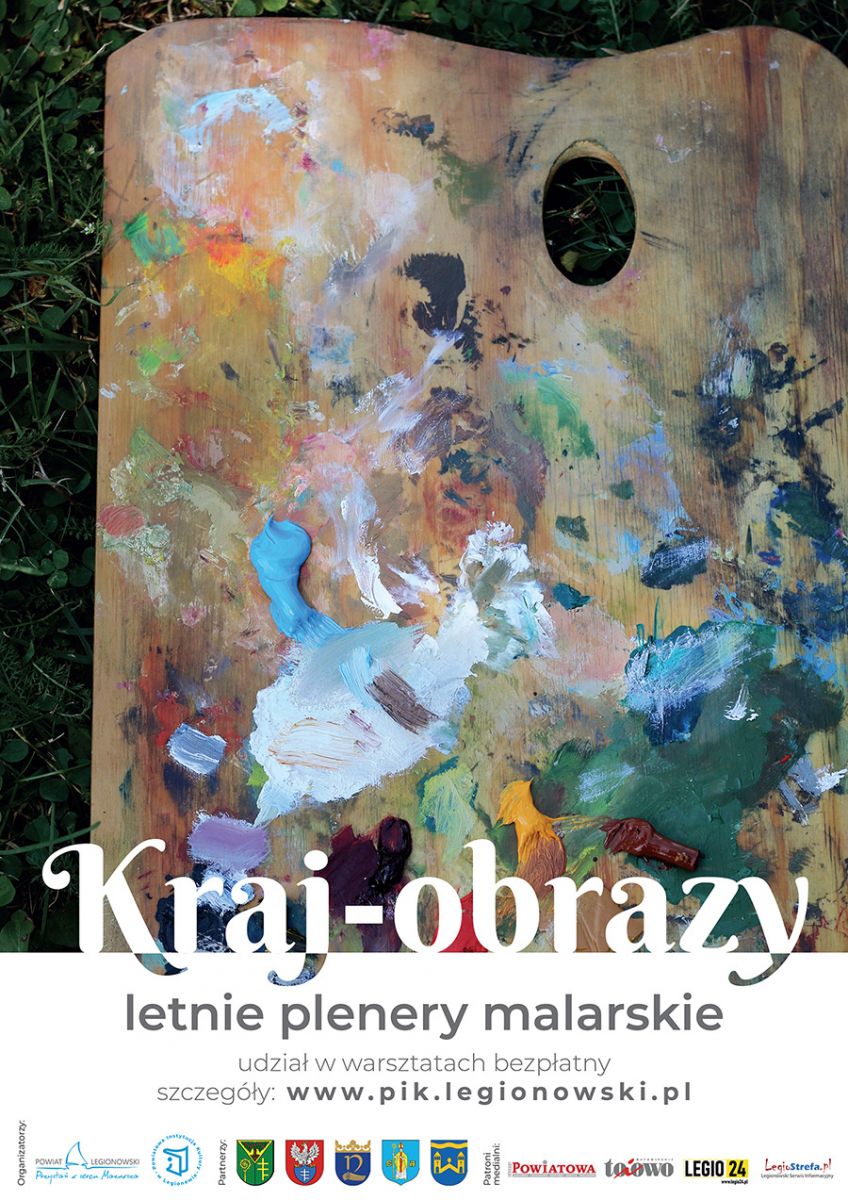 Plakat promujący wydarzenie - Plenery malarskie