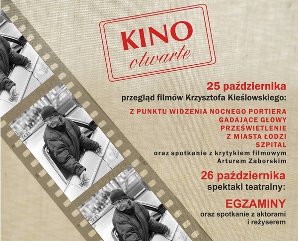 Plakat promujący Kino Otwarte