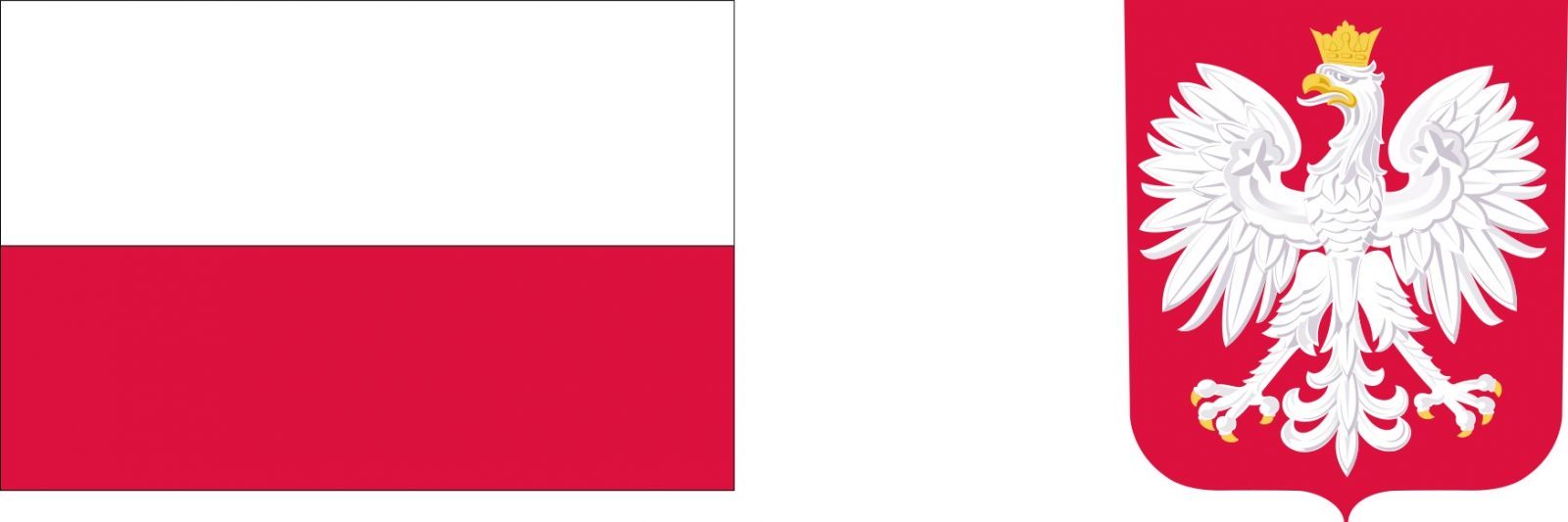 Flaga polski i herb Polski