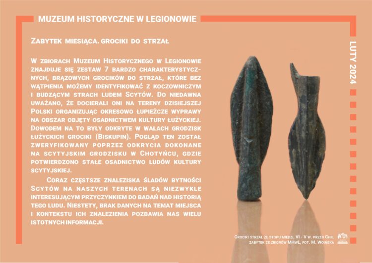 Na zdjęciu grociki strszał wraz z ich historycznym rysem oraz znaczeniem kulturowym