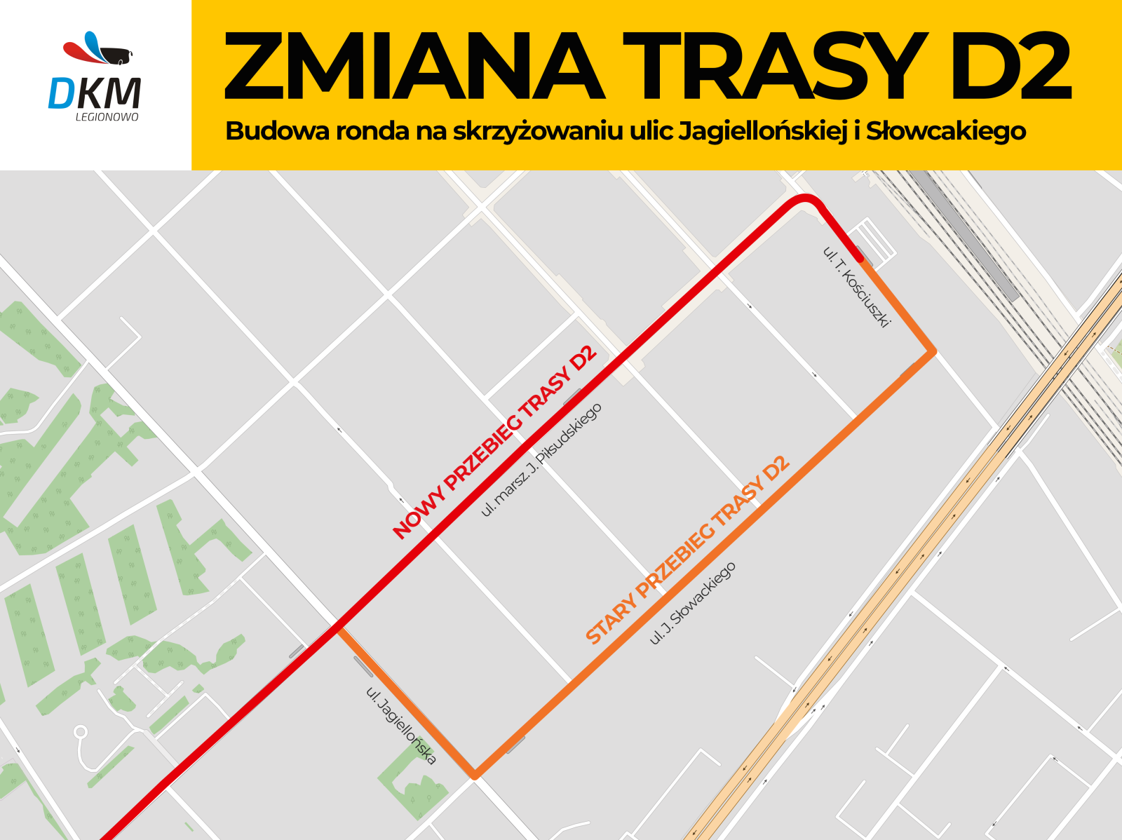 Nowa trasa autobusu D2